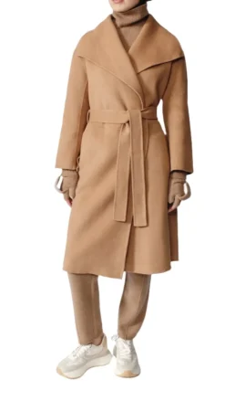 Gabriella Cashmere Coat in Camel