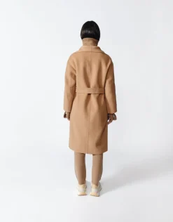 Gabriella Cashmere Coat in Camel