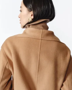 Gabriella Cashmere Coat in Camel