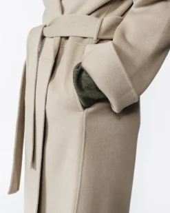 Gabriella Cashmere Coat in Oatmeal