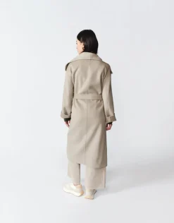 Gabriella Cashmere Coat in Oatmeal