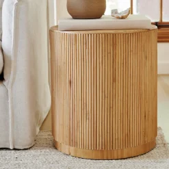 Gabriella Rattan Side Table