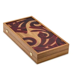 Gaia Burgundy Backgammon