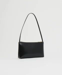 Gaia Shoulder Bag in Black & Flamma
