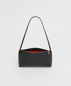 Gaia Shoulder Bag in Black & Flamma