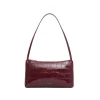 Gaia Shoulder Bag in Oxblood Croc