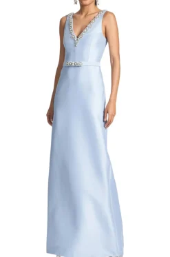 Garda Gown in Glacial Blue