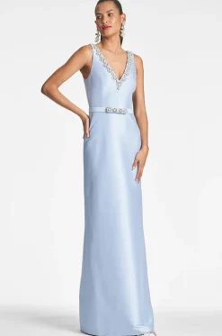 Garda Gown in Glacial Blue
