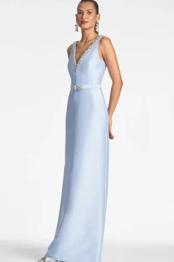 Garda Gown in Glacial Blue