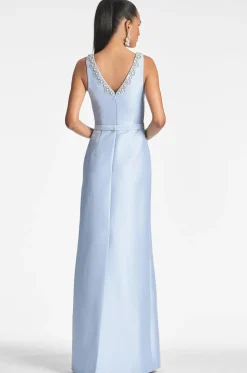 Garda Gown in Glacial Blue