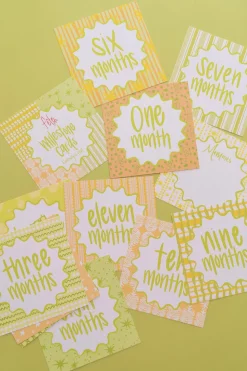 Garden Greens Milestone Cards