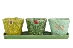 Garden of Flying Insects Vases, Set of 3