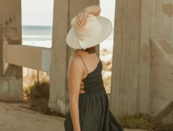 Gardenia Fedora in Bone