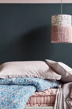 Gathered Edge Pillowcase Made With Liberty Fabric in Capel Pink