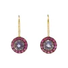 Gem Two Tone Earrings