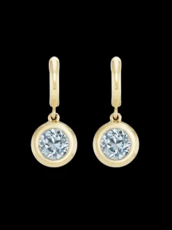 Gemma Dangles Large Aquamarine