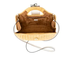 Gen Top Handle in White & Natural