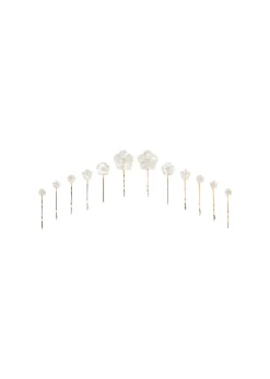 Geneva Bobby Pin Set in Mother Of Pearl