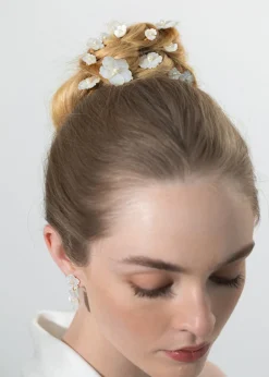 Geneva Bobby Pin Set in Mother Of Pearl