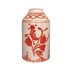 Genie in a Bottle Deco Vase & Bottle in Lilac & Poppy Red