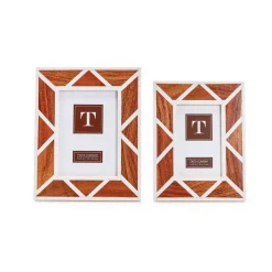 Geometric Cut Photo Frame, Set of 2