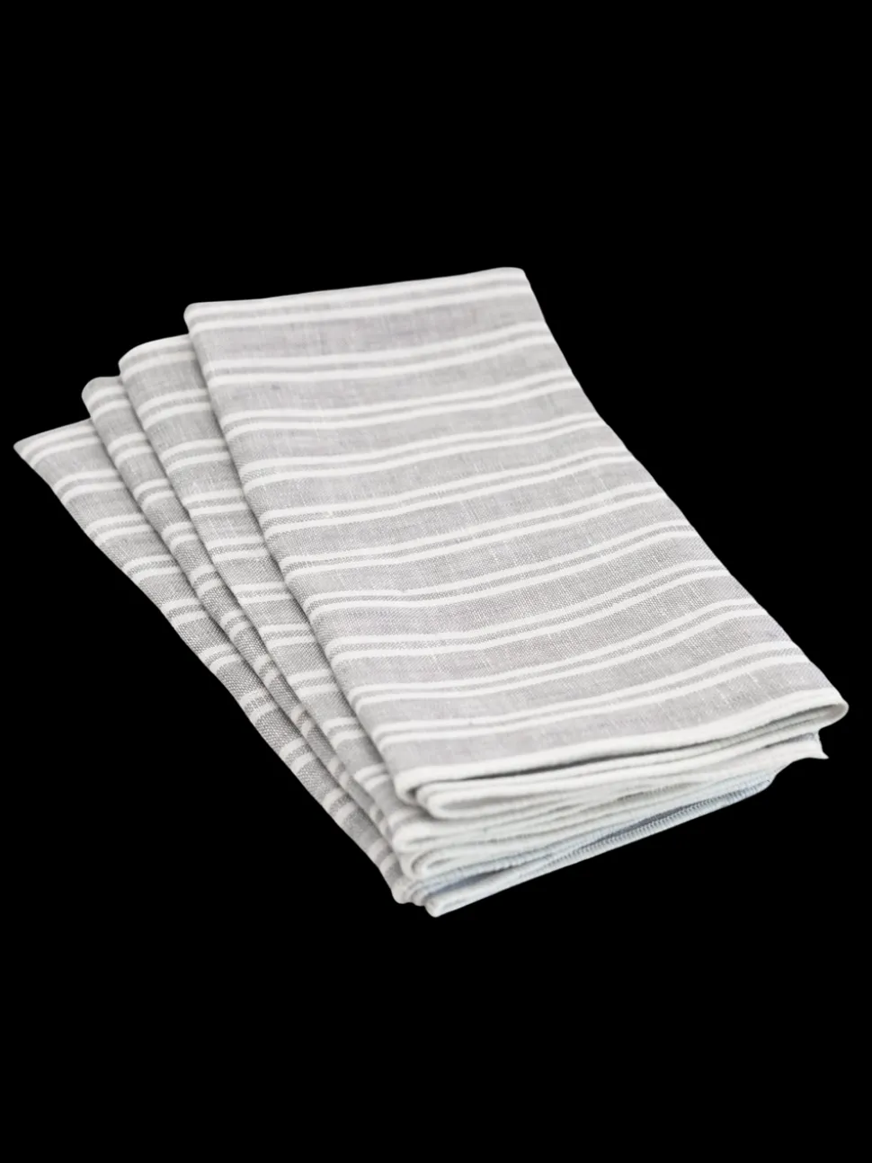 George Gray Stripe Napkin Set
