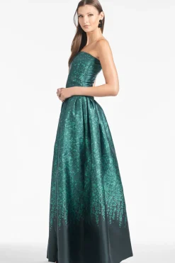 Georgina Gown in Emerald Wisteria
