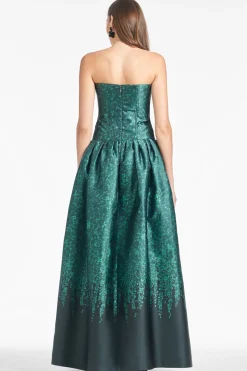 Georgina Gown in Emerald Wisteria