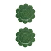 Geranium Charger Plate Green, Set of 2