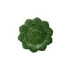 Geranium Dessert Plate 22" Green