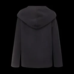 Gia Cashmere Coat in Black