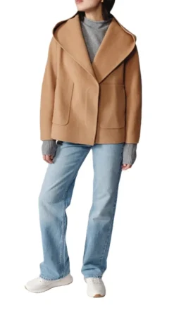 Gia Cashmere Coat in Camel