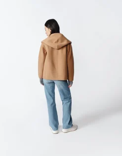 Gia Cashmere Coat in Camel