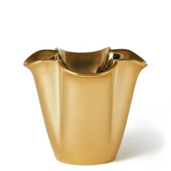 Gilded Clover Small Vase