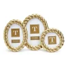 Gilded Rope Gold Finish Photo Frame, Set of 3