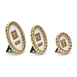 Gilded Rope Gold Finish Photo Frame, Set of 3