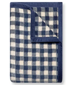 Gingham Navy Midi Blanket