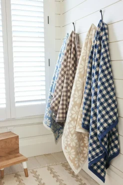 Gingham Navy Midi Blanket