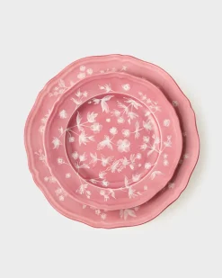 Ginori x Cabana Floral Dessert Plate in Pink