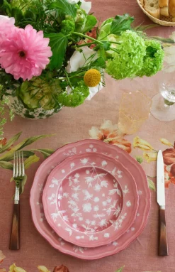 Ginori x Cabana Floral Dinner Plate in Pink