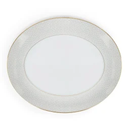Gio Gold Oval Serving Platter 13"