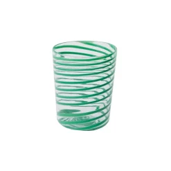 Giravolta Water Glass in Green