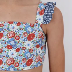 Girl’s Americana Blossom Bandeau Bikini