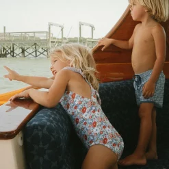 Girl’s Americana Blossom Crossover One Piece