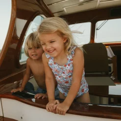 Girl’s Americana Blossom Crossover One Piece