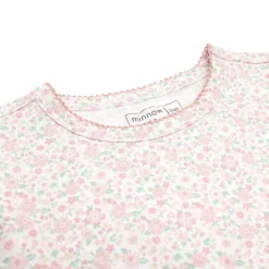 Girls Antique Floral Pima Pajama Set