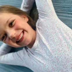 Girls Antique Floral Pima Pajama Set