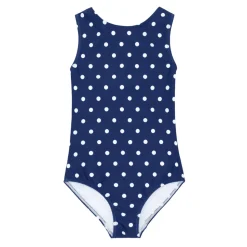 Girls Atlantic Dot Double Bow One Piece