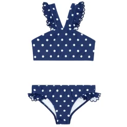 Girls Atlantic Dot V-Neck Crossover Bikini