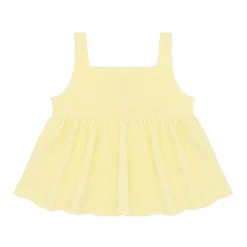 Girls Banana French Terry Button Up Tank